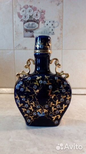 Штоф-графин, кобальт Городница