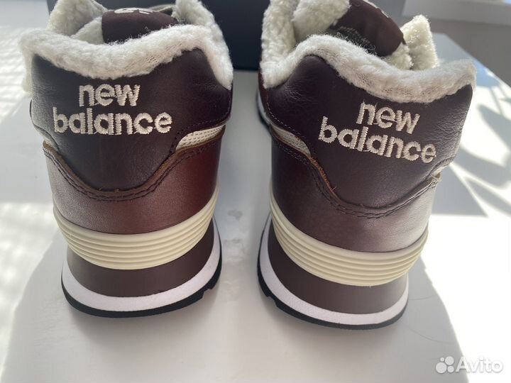 Полуботинки кроссовые мужские New Balance кожа