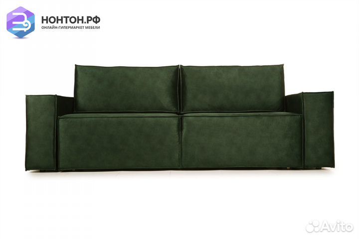 Диван еврокнижка Лофт изумрудный