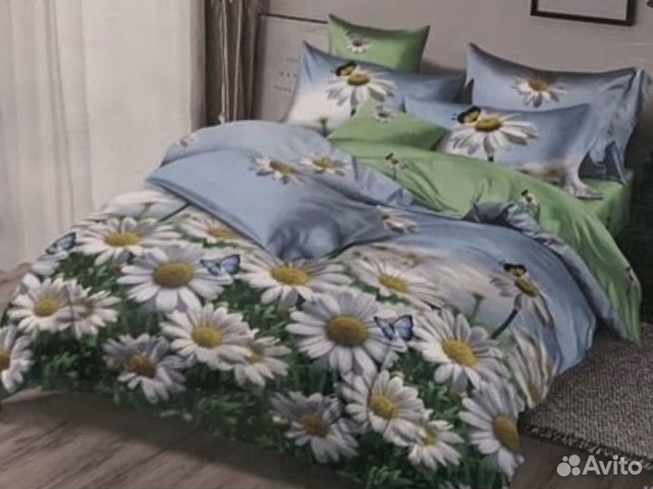 Комплект постельного белья большой поплин