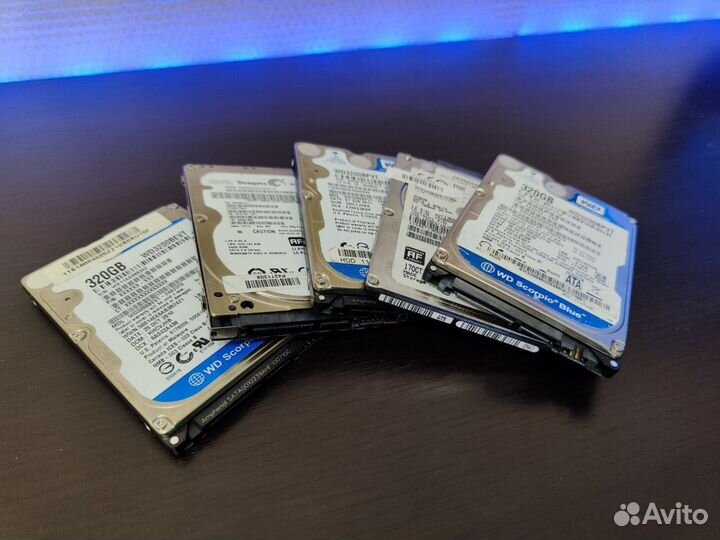 HDD для ноутбука - 320, 500Gb (Windows 10)