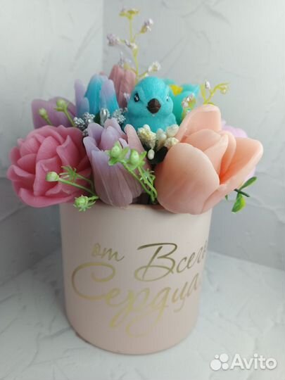 Цветы от всего сердца в подарочной упаковке