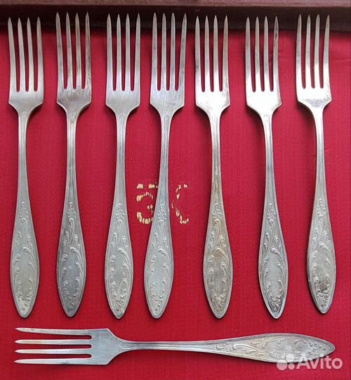 Набор столовых приборов мельхиор СССР