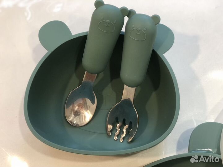 Набор силиконовой посуды для малышей
