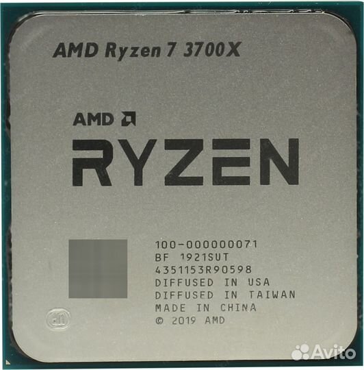 Процессор AMD Ryzen 7 3700X AM4, 8 x 3600 мгц, OEM