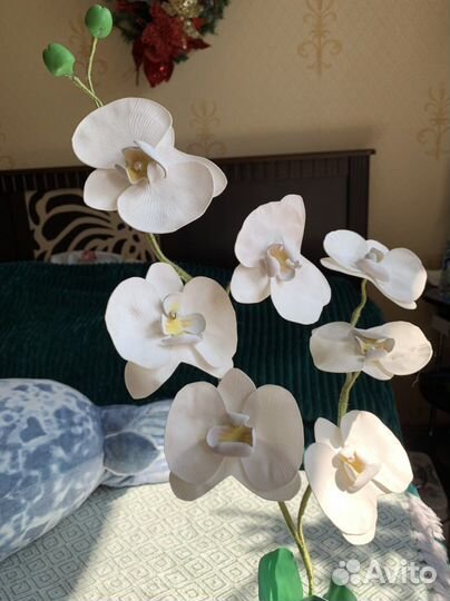 Орхидея искусственная ручная работа