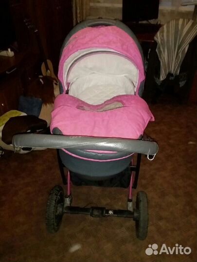 Детская коляска-трансформер 2в1 для девочек