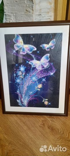 Картины готовые в стиле алмазный вышивки