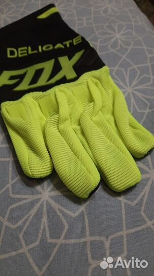 Перчатки вело XL ярко-желтые