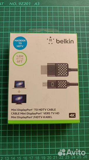 Кабель mini display port to thunderbolt для Mac