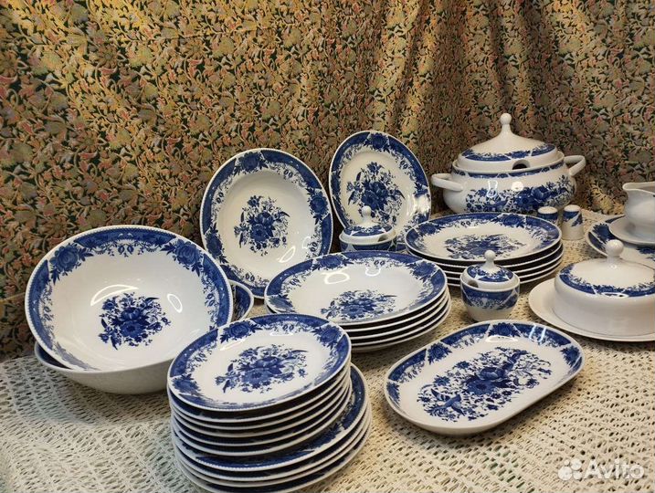 Набор столовой посуды ГДР kahla Дельфийский цветок