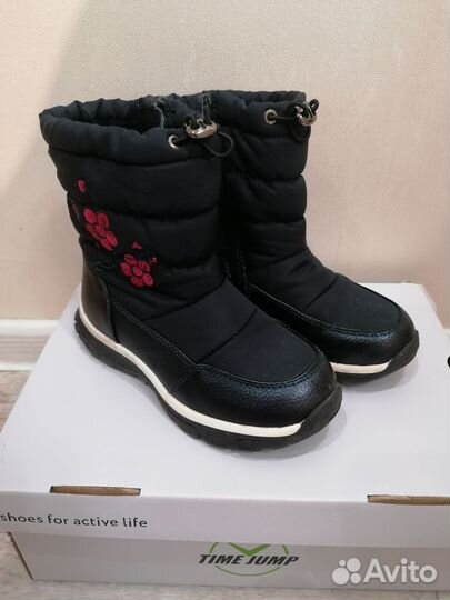 Демисезонные ботинки на девочку с мехом