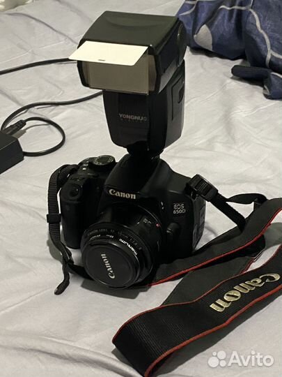 Фотоаппарат зеркальный canon eos 650d + портретник