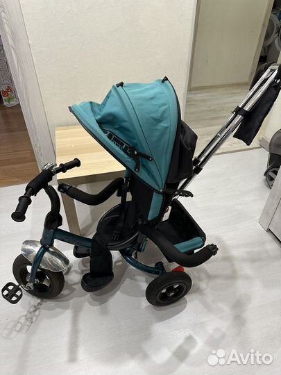 Велосипед детский трехколесный с ручкой