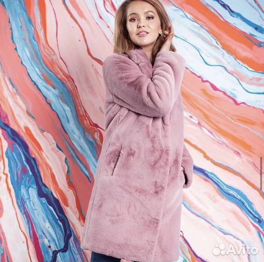 Утепленная эко шуба, 40-42 размер