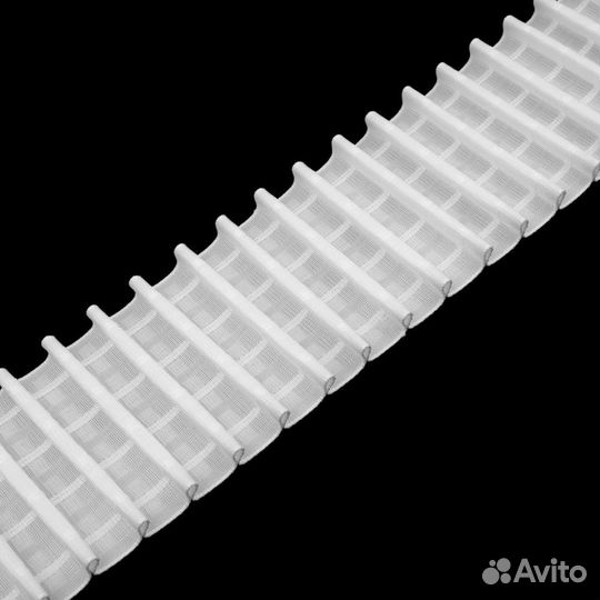 50м/10см Многокарманная шторная лента тканая 1:2