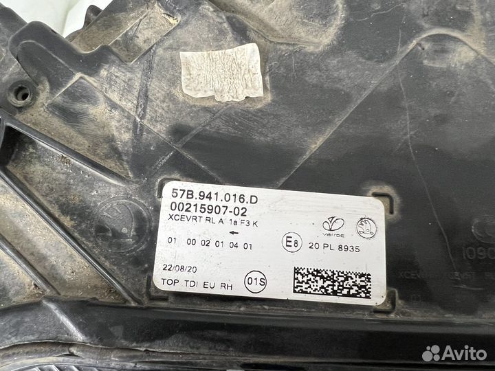Фара правая Skoda karoq шкода карок