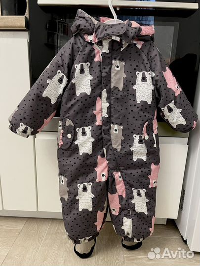 Зимний комбинезон для девочки 86 92 на доставке