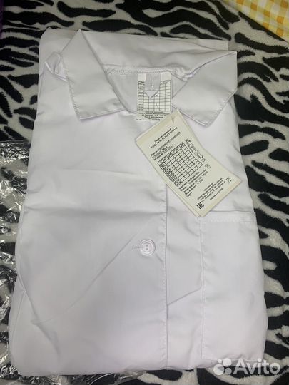 Медецинский халат с шапочкой 52-54 размер