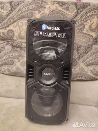 Переносная колонка Bluetooth Ginzzu GM 207