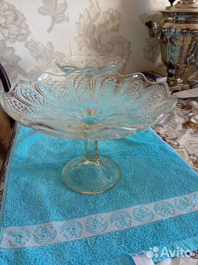 Ваза для фруктов на ножке СССР