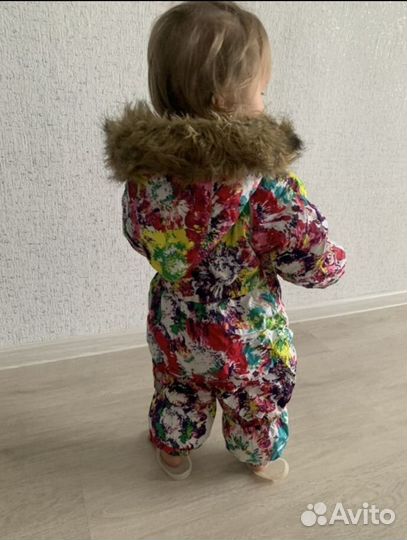 Зимний комбинезон для девочки 74 80