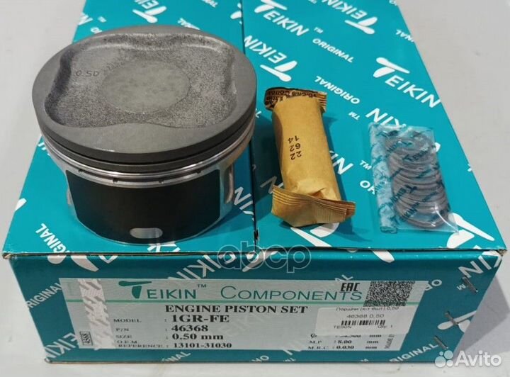 Поршни (к-т 6 шт) toyota LC prado 120 1GR-FE 02