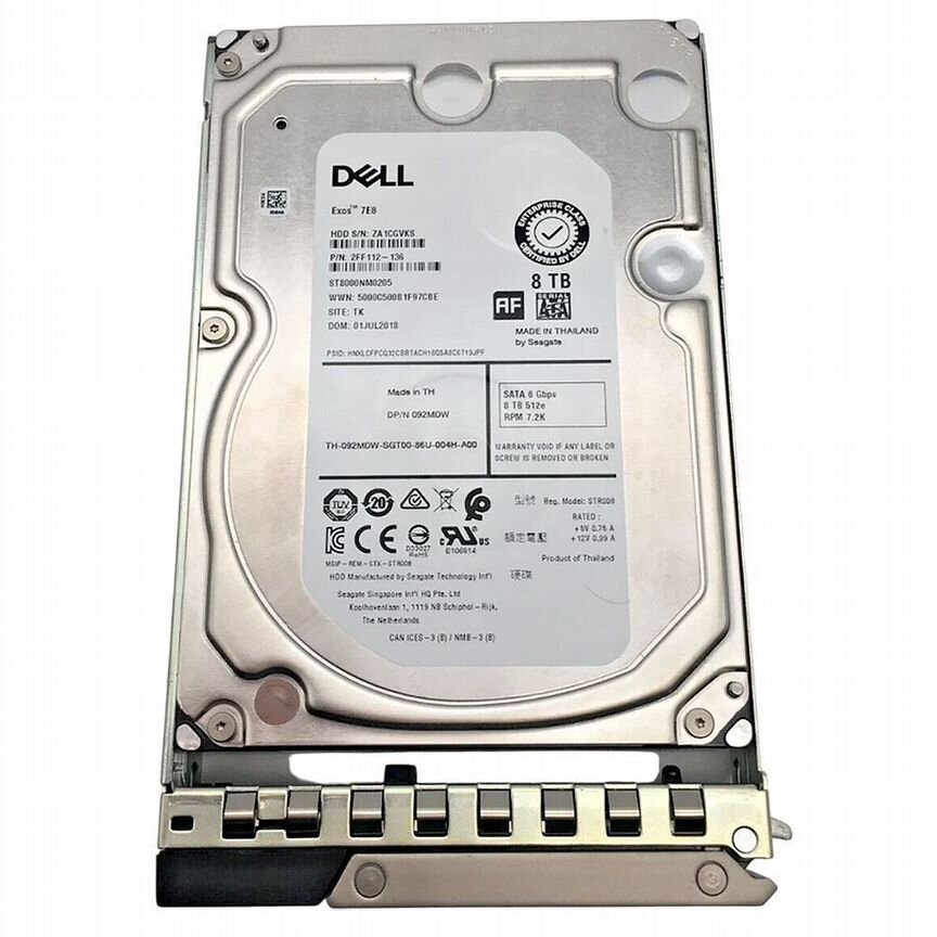 [ST8000NM0205] Жесткий Диск Dell 92mdw 8tb 7200 Sata3 3,5" Hdd St8000nm0205
