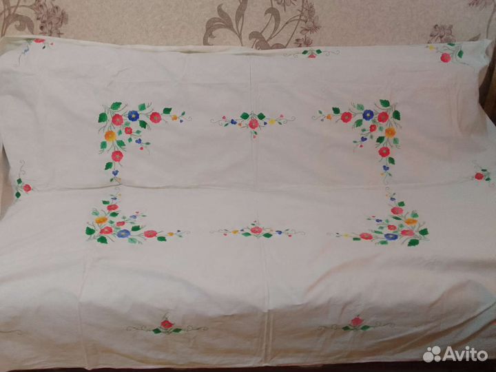 Ретро скатерть, винтаж, вышивка