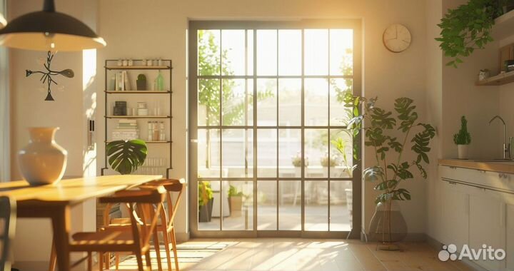 Стеклянная дверь