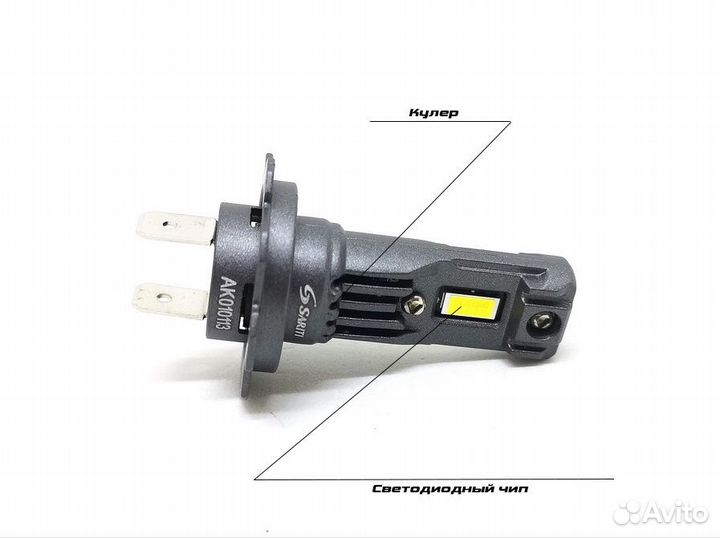Светодиодные LED лампы sariti V2 H7 H11