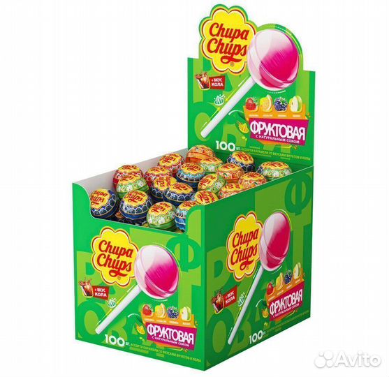 Опт - Chupa Chups Фрукты+Кола