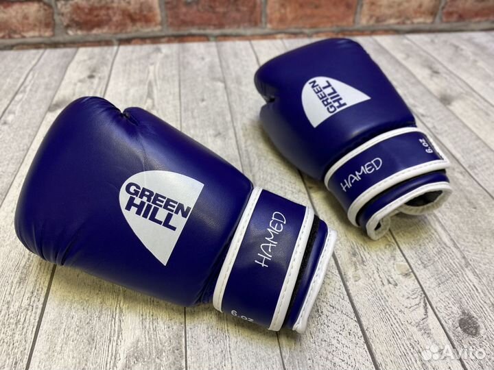 Детские перчатки Green Hill 6 oz - синие