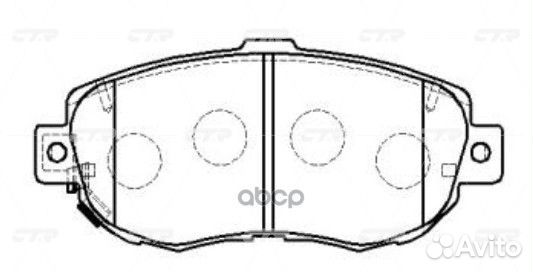 CKT-25 Колодки тормозные дисковые перед G