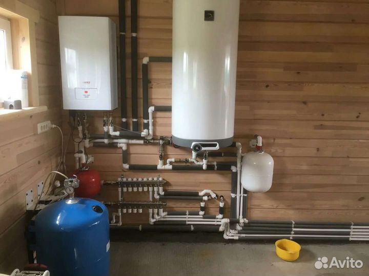 Монтаж отопления, тёплый пол под ключ