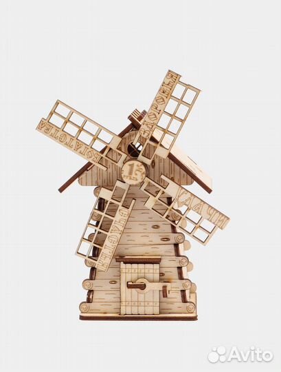 Копилка деревянная Мельница