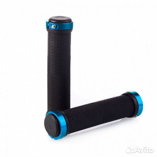 Грипсы 130 мм с алюминевыми струбцинами 2шт черный