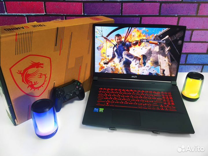 Мощный игровой ноутбук MSI с GeForce RTX 3050