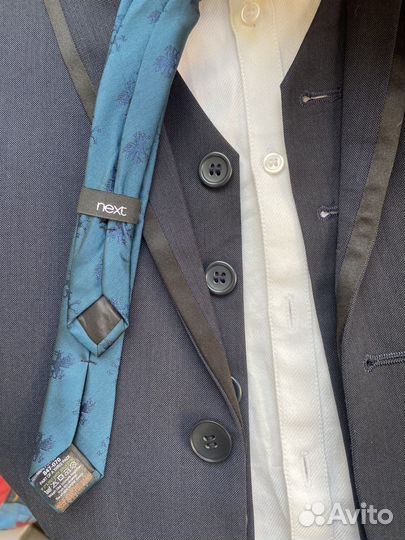 Пиджак, жилет, рубашка, галстук 152-158