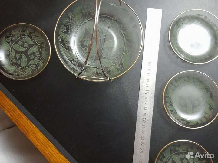 Десертный набор стекло СССР