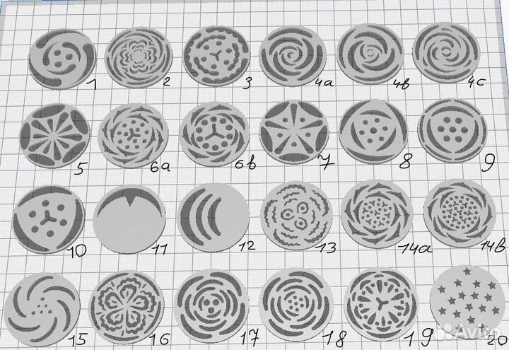 Кондитерские насадки для зефира и крема цветы