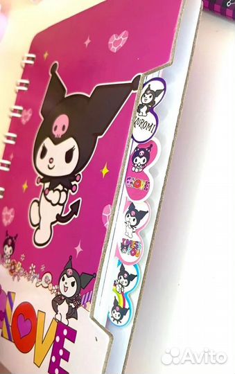 Подарочный блокнот для девочек Kuromi 10*14 см