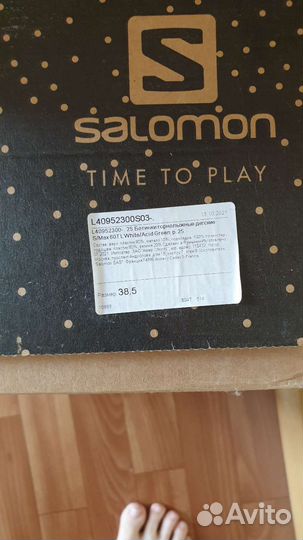 Горнолыжные ботинки salomon р.38,5