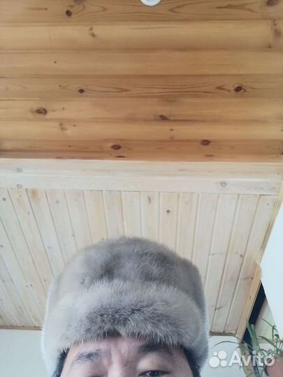 Норковая шапка мужская 56-57