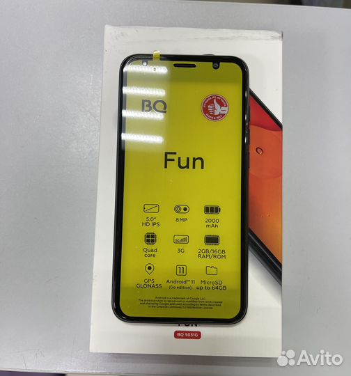 BQ 5031G Fun, 2/16 ГБ