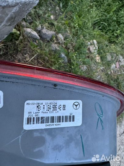 Задний левый фонарь оригинал ML w164