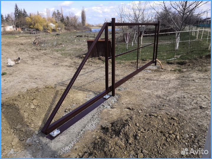 Откатные ворота под ключ