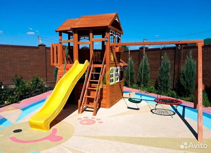 Детская игровая площадка Клубный домик 3 Luxe