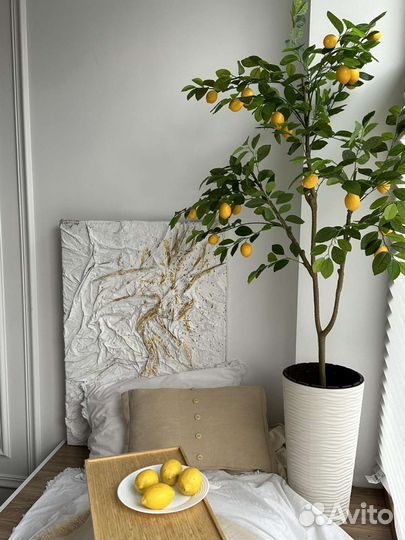 Лимонное дерево искусственное