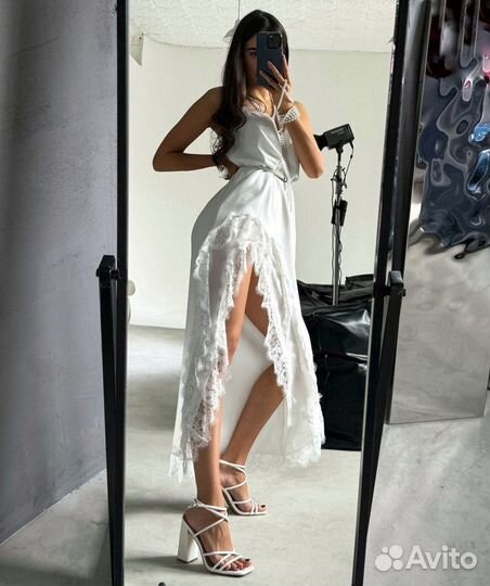 Роскошное платье комбинация zara